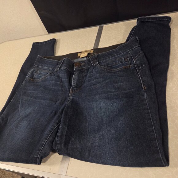 Democracy Ab Solution Vintage Jeans Size 10 Woman’s Dark Wash - Picture 3 of 8